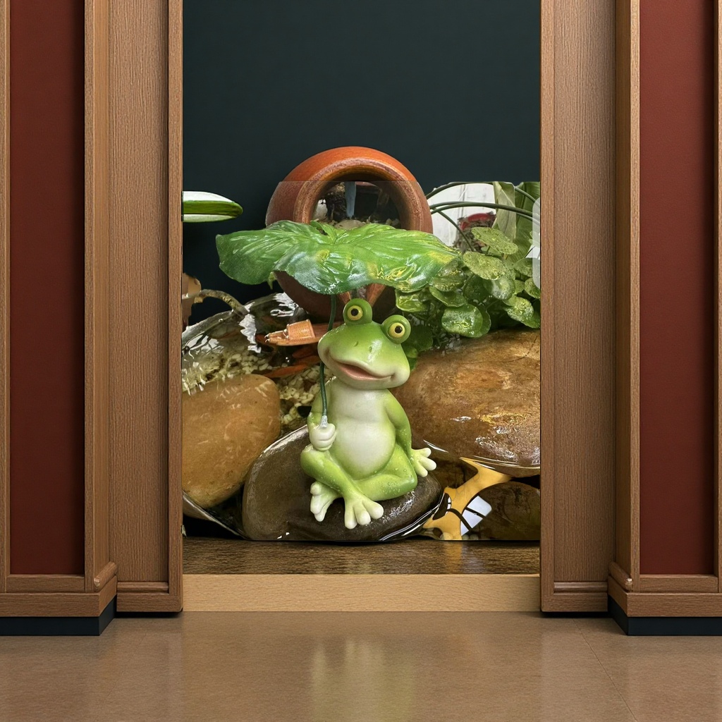 树脂摆件，田园青蛙摆件，鱼缸专用