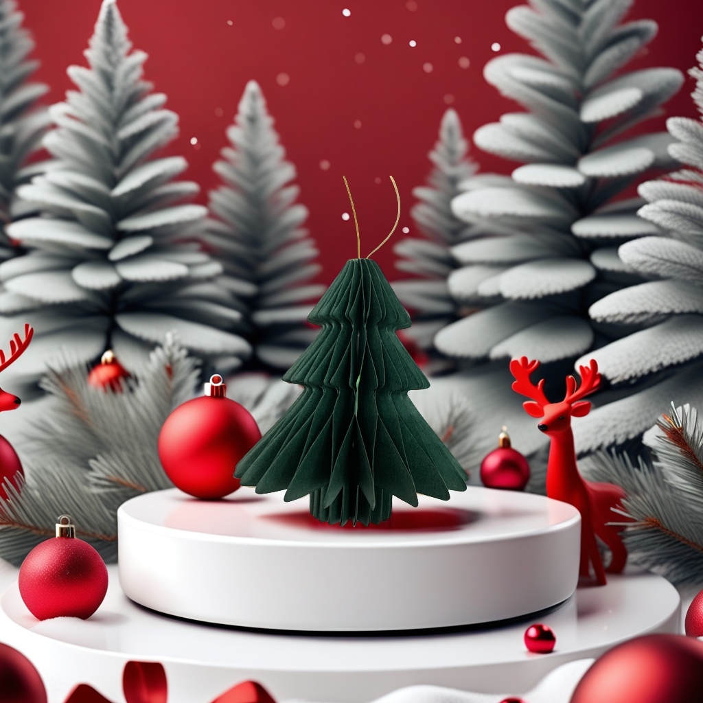 10cm厚纸蜂窝挂饰 ，圣诞挂饰，喜庆装饰，装饰品家居布置节日装饰详情图2