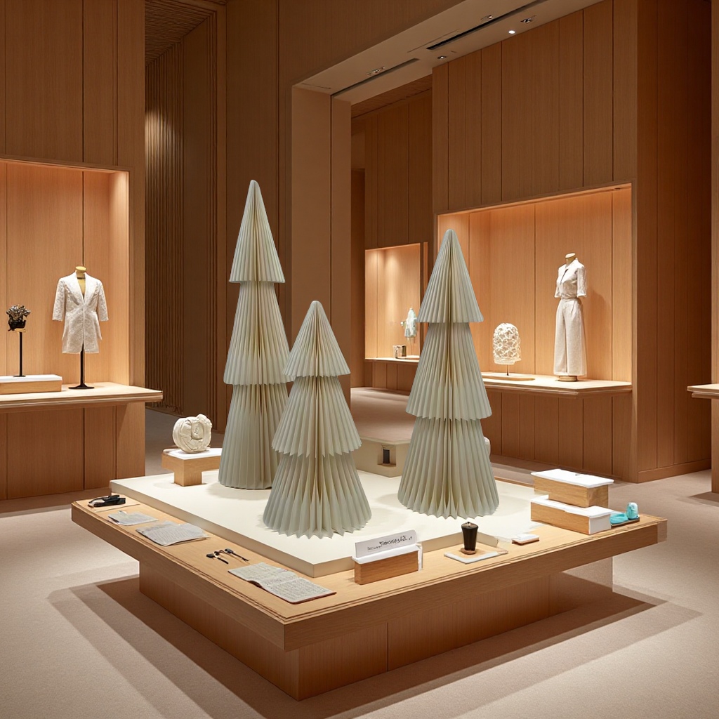 厚纸大蜂窝圣诞树摆件节日装饰圣诞节家居圣诞树装饰品创意圣诞礼物产品图