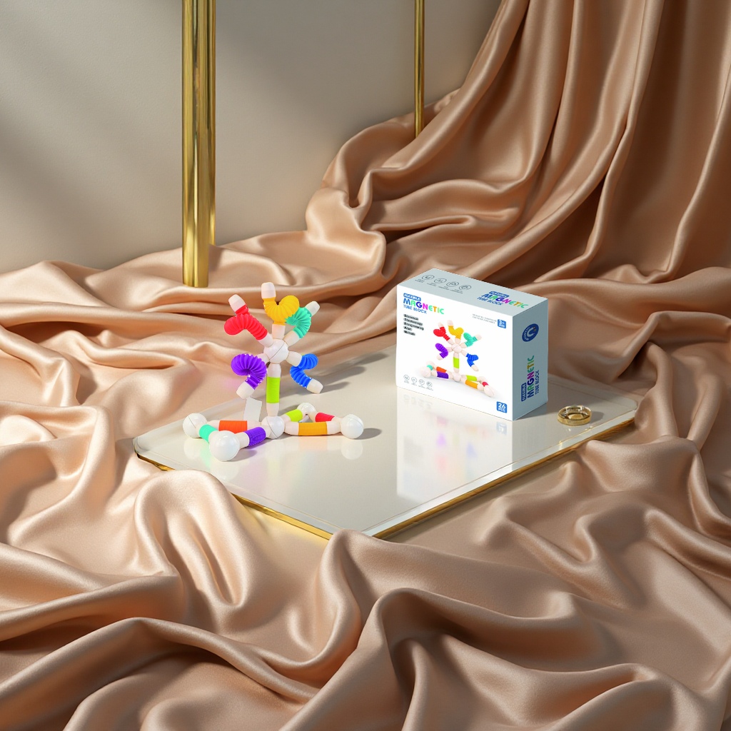 玩具磁力棒实物图