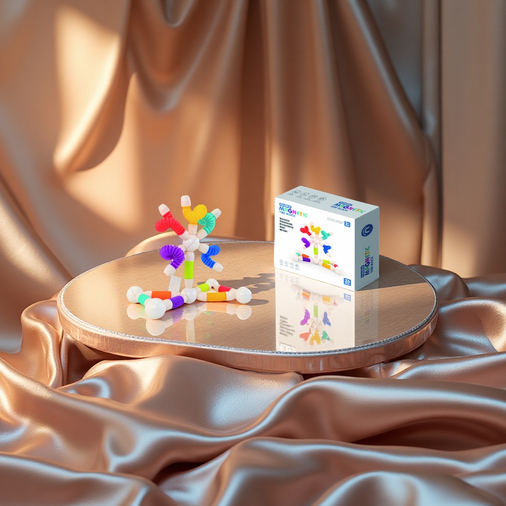 伸缩磁力棒多功能强力吸附便携家用磁性长短调节玩具磁铁产品图