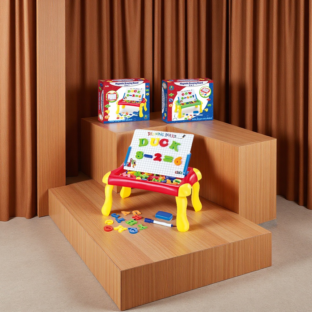 磁性字母学习桌儿童益智拼字桌宝宝早教玩具桌面拼装桌带磁性字母配件儿童学习桌子学习桌椅书桌儿童简约儿童学习桌