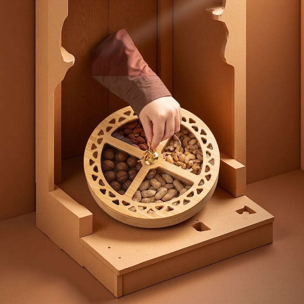 多功能收纳盒，坚果盒，酒店家居用品