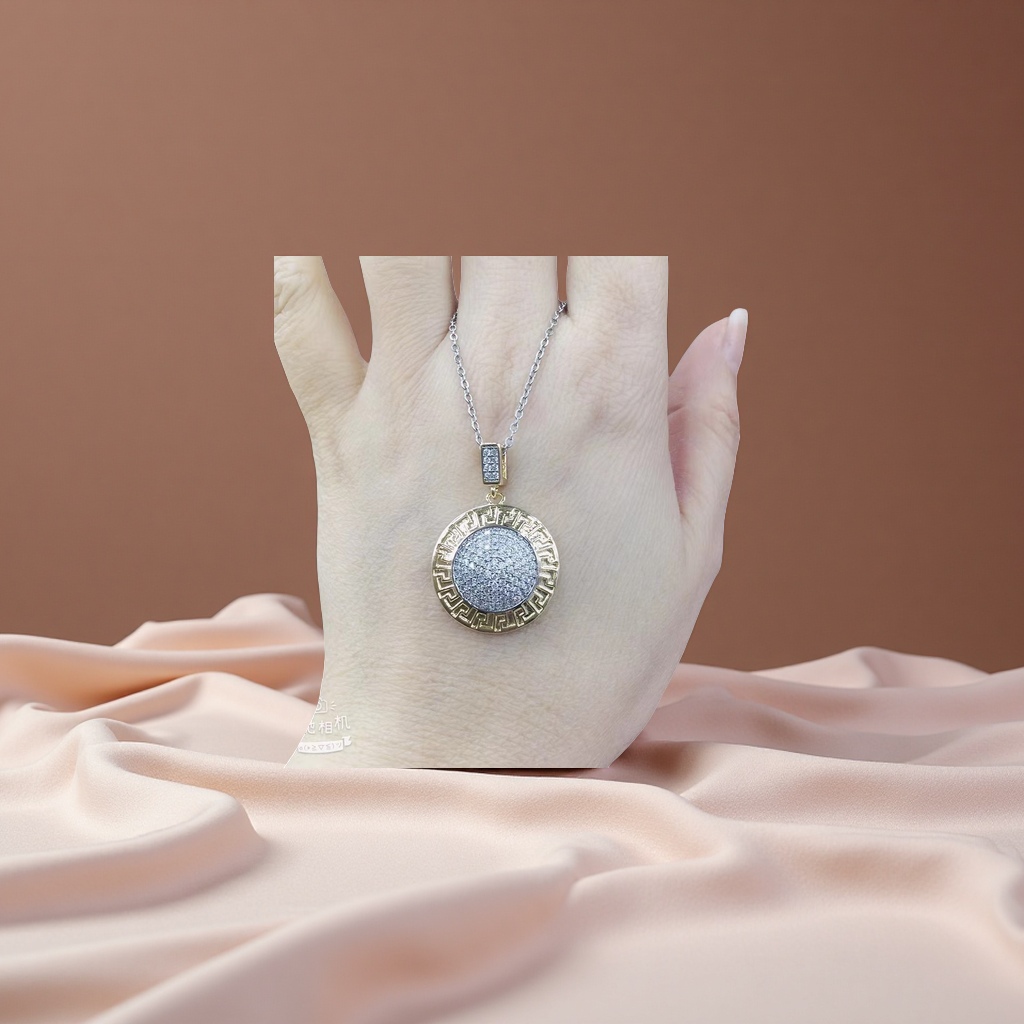 沙金大项链古巴链酒杯吊坠饰品时尚潮流简约百搭女款男款