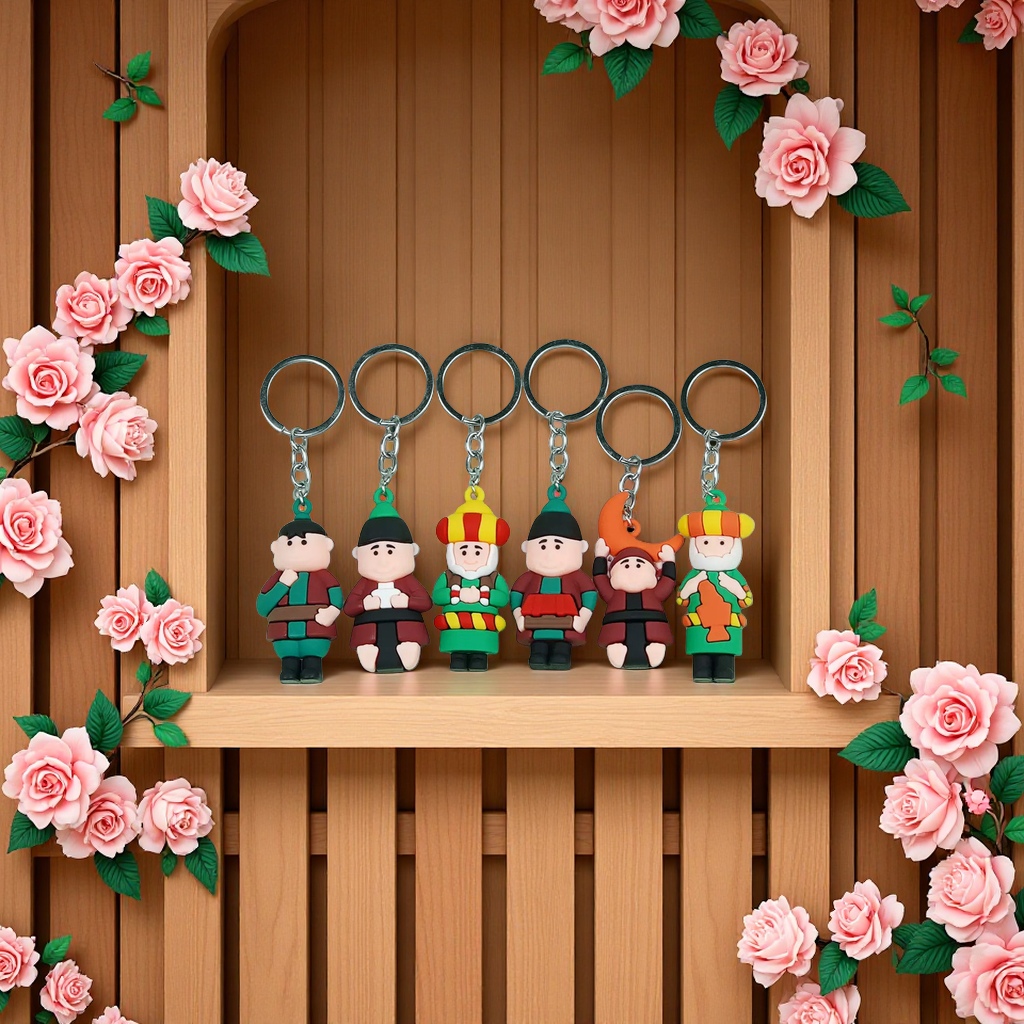 创意钥匙链金属挂件多彩个性钥匙扣时尚潮流钥匙挂饰礼品装饰