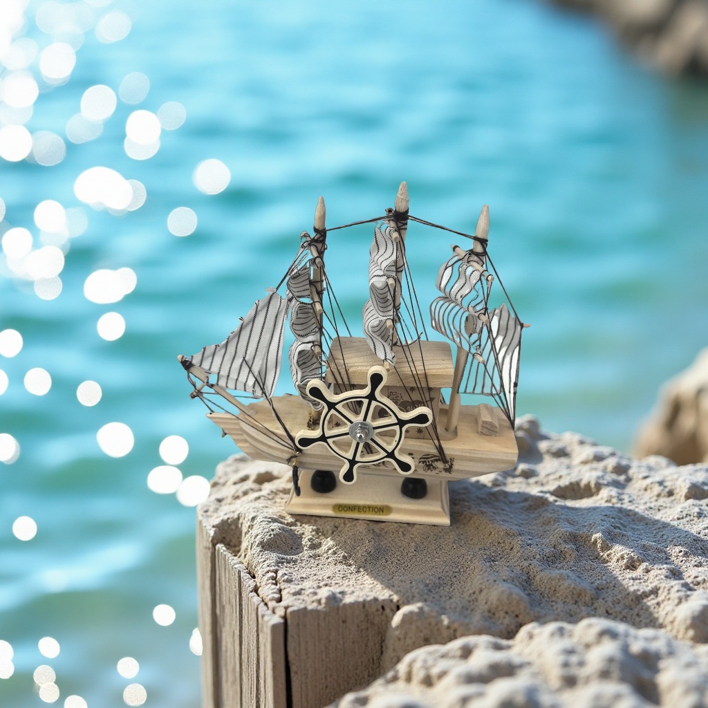 Handcrafted sailboat models, simulated decorative collectibles, children's toys, gifts, and appreciation items