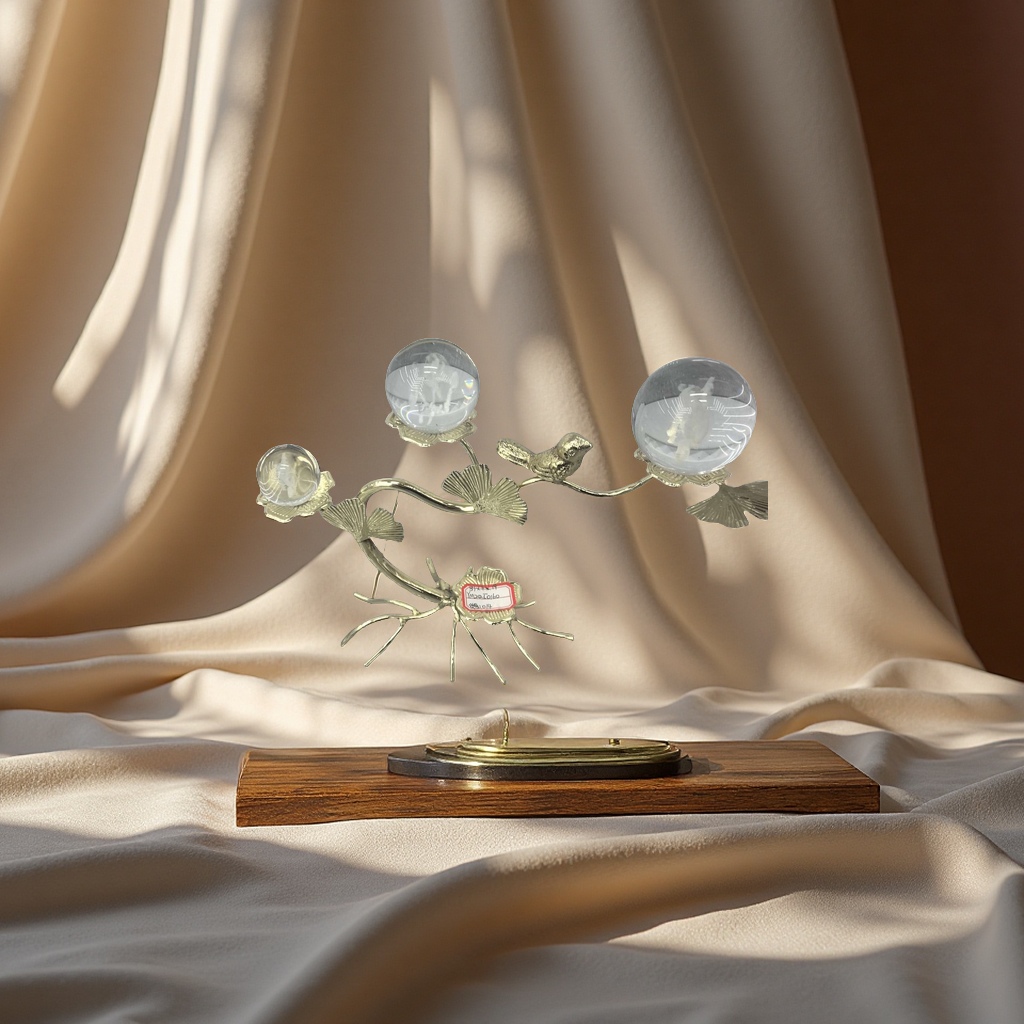 Crystal ball ornaments, home decoration small sculptures, living room ornaments, sand and stone 3d printed cultural and creative products