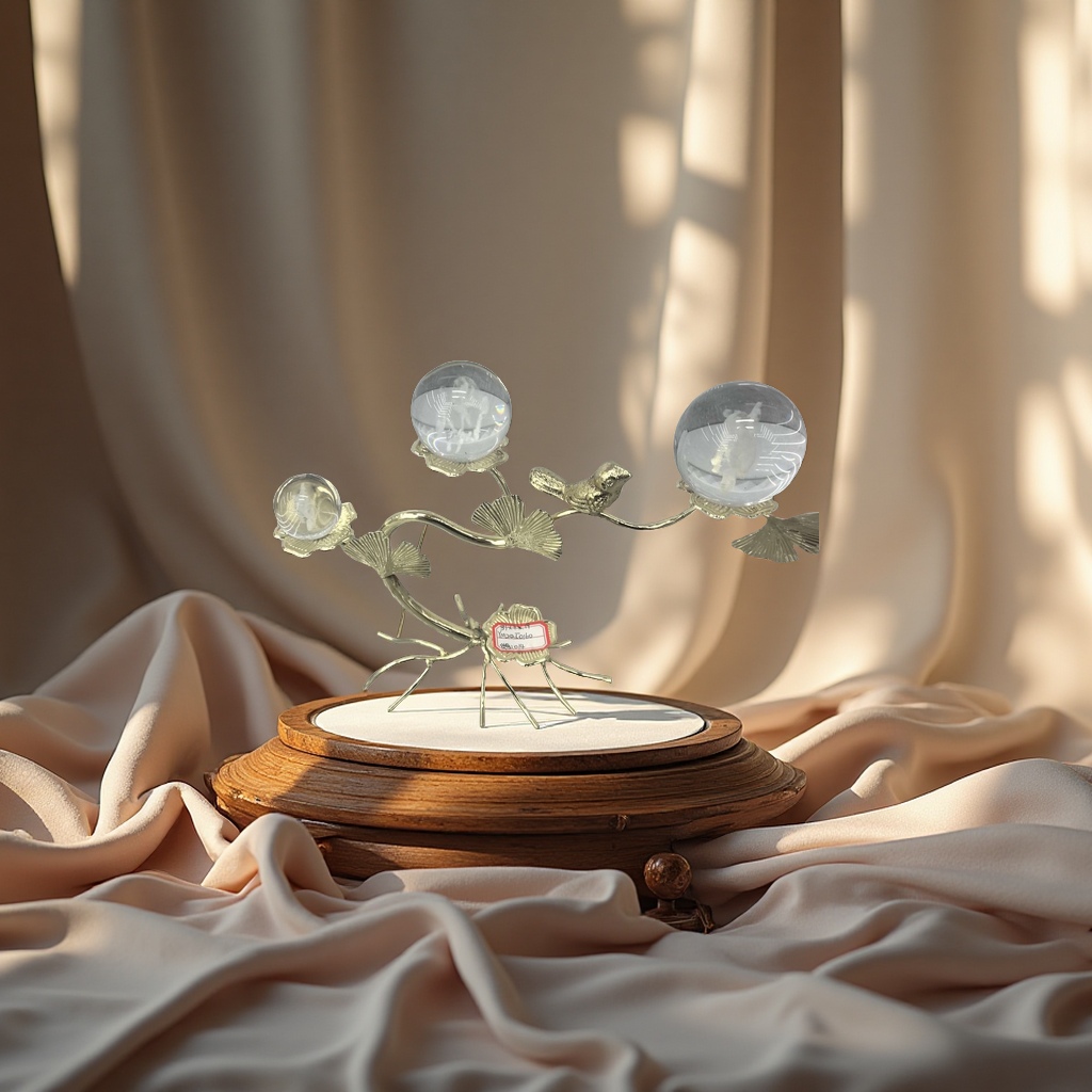 Crystal ball ornaments, home decoration small sculptures, living room ornaments, sand and stone 3d printed cultural and creative products Specification image