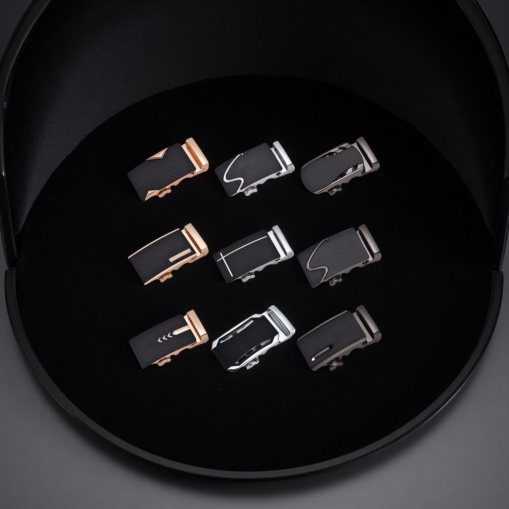 新款合金自动扣男士商务腰带4.0自动扣头厂家直销广州品质保障