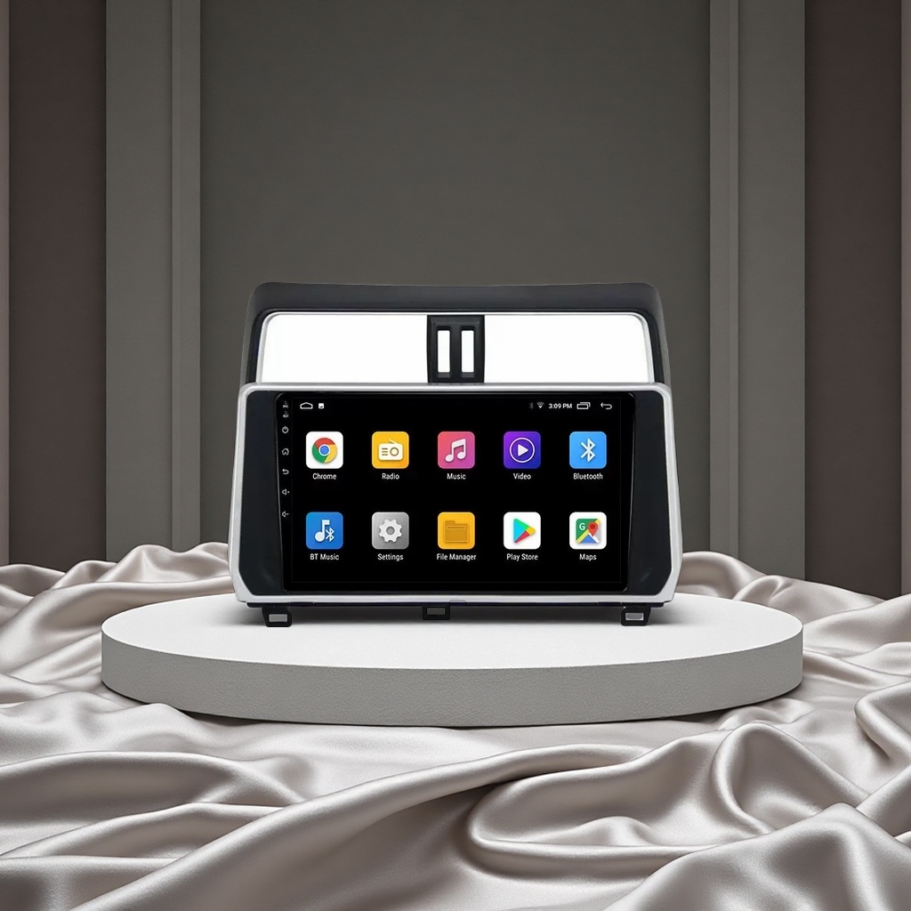 新款丰田霸道安卓大屏导航多媒体系统高清触控车载娱乐一体机