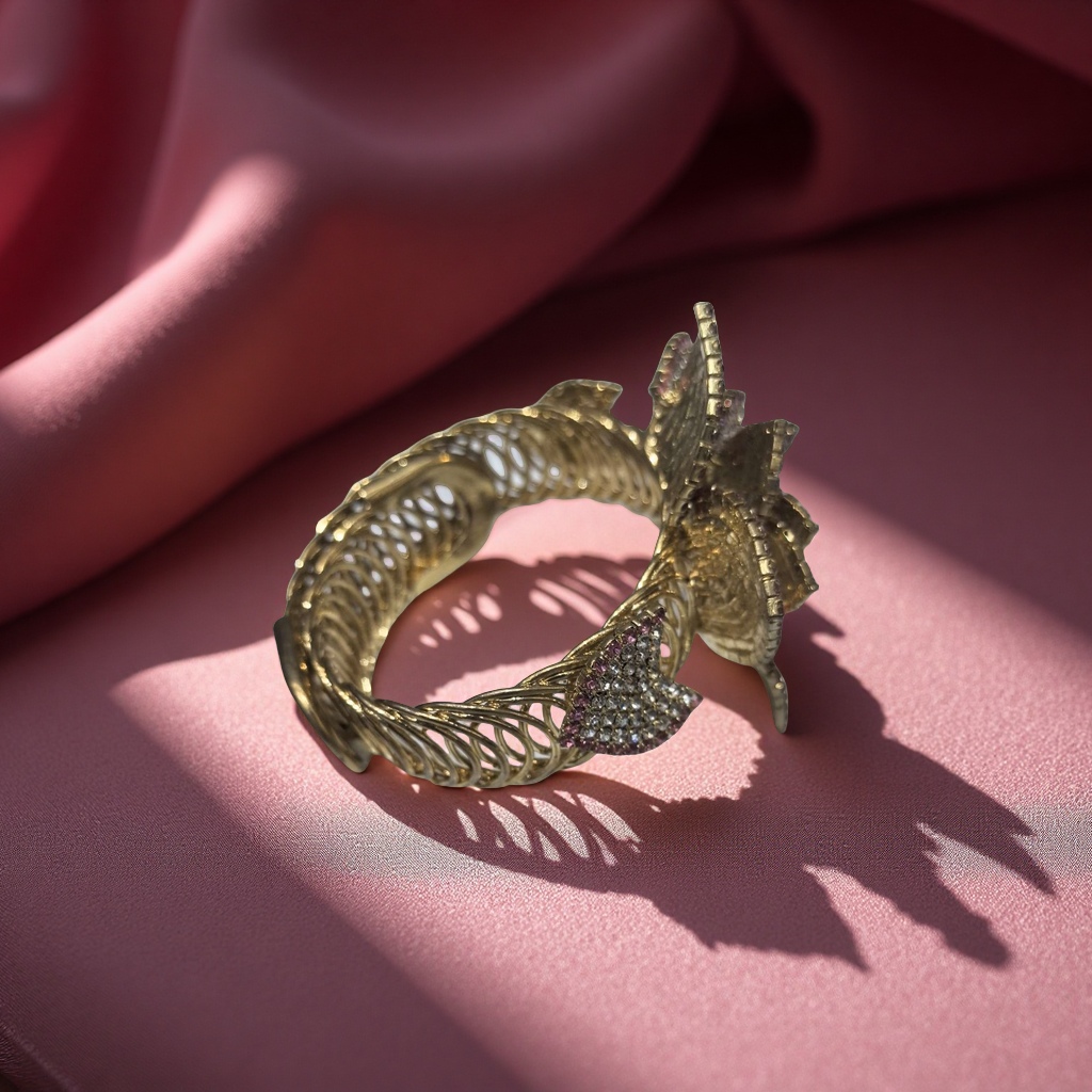 2024-2025网络爆款小红书  抖音 锆石  彩色锆石钻石弹簧圈玫瑰花手镯粉色高档金色银色手镯合金手镯  全彩钻石  锆石手镯等细节图