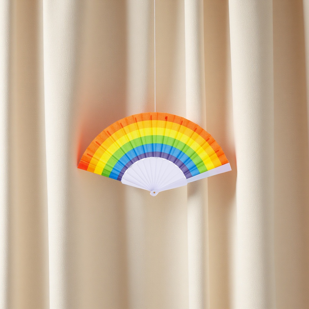 宣纸扇子手工折扇夏日凉爽传统工艺塑料扇子便携休闲扇子多款可选详情图2