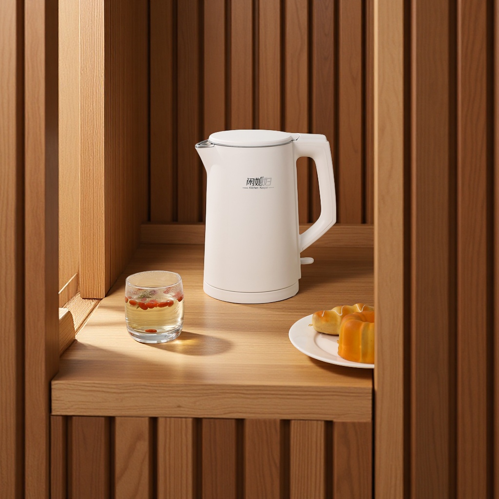 Xian Fu Fu 1.8L stainless steel kettle, 304 seamless inner liner, electric kettle, automatic power-off, water boiling kettle, thermos cup, heat-resistant and durable