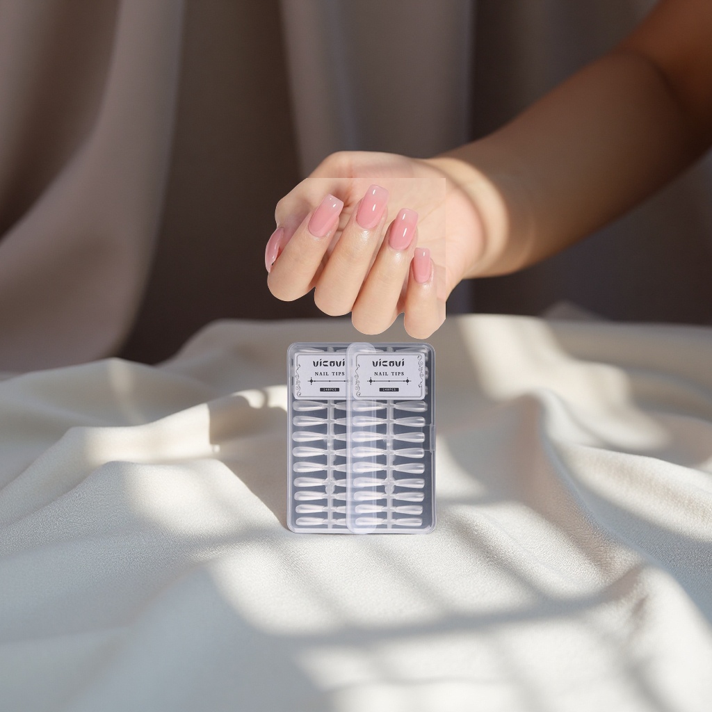 穿戴甲片美甲店专用全贴半贴超薄无痕指甲贴片延长美甲美妆用品