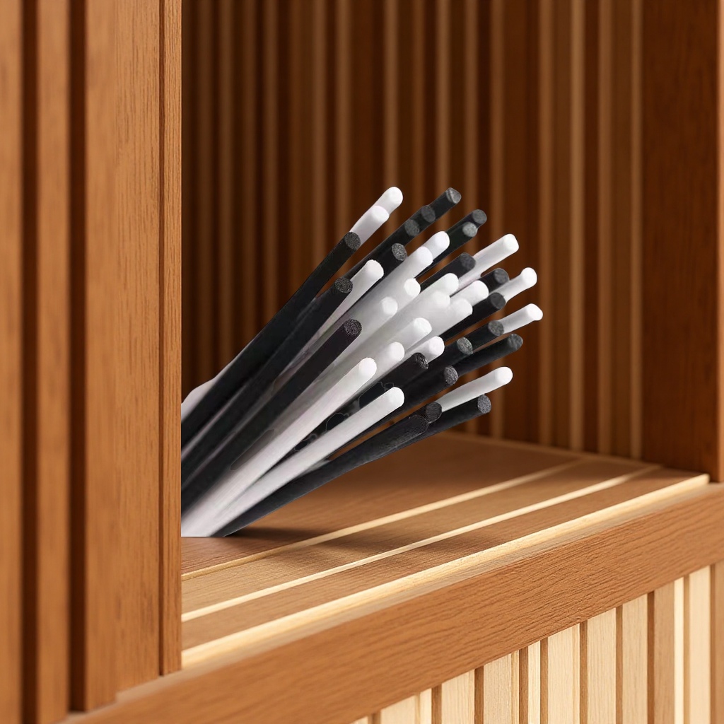 藤条香氛挥发棒纤维香水无火香薰棒即插扩香方便卫生原木香味镊子适用家用办公室香氛