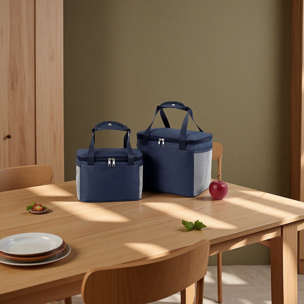 Bento, lunch box, picnic bag, hand-held insulated bag, aluminum foil thickened waterproof, portable lunch box bag for office workers and students, computer bag, multi-functional lunch bag