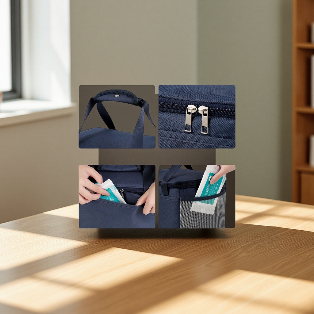 Bento, lunch box, picnic bag, hand-held insulated bag, aluminum foil thickened waterproof, portable lunch box bag for office workers and students, computer bag, multi-functional lunch bag Application Scenario