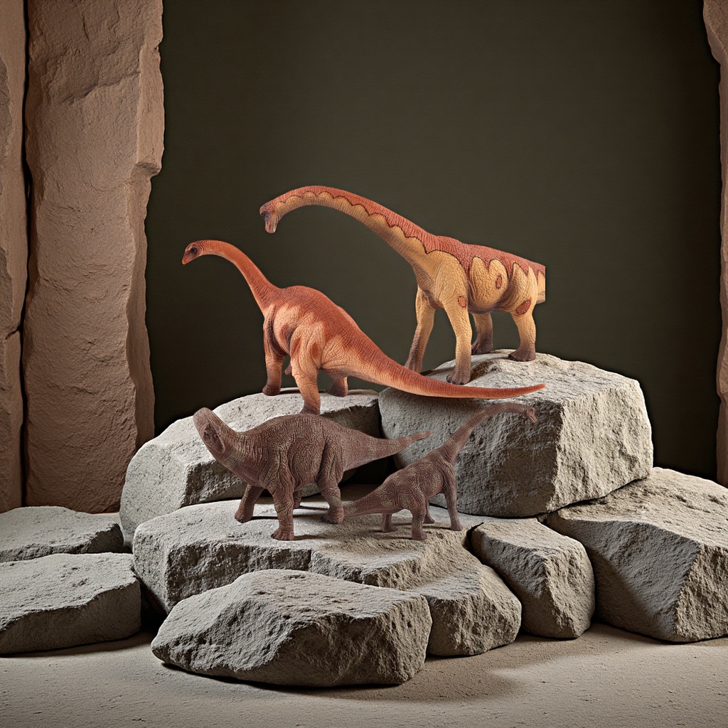 跨境经典恐龙模型腕龙迷惑龙雷龙侏罗纪仿真玩具动植物收藏品