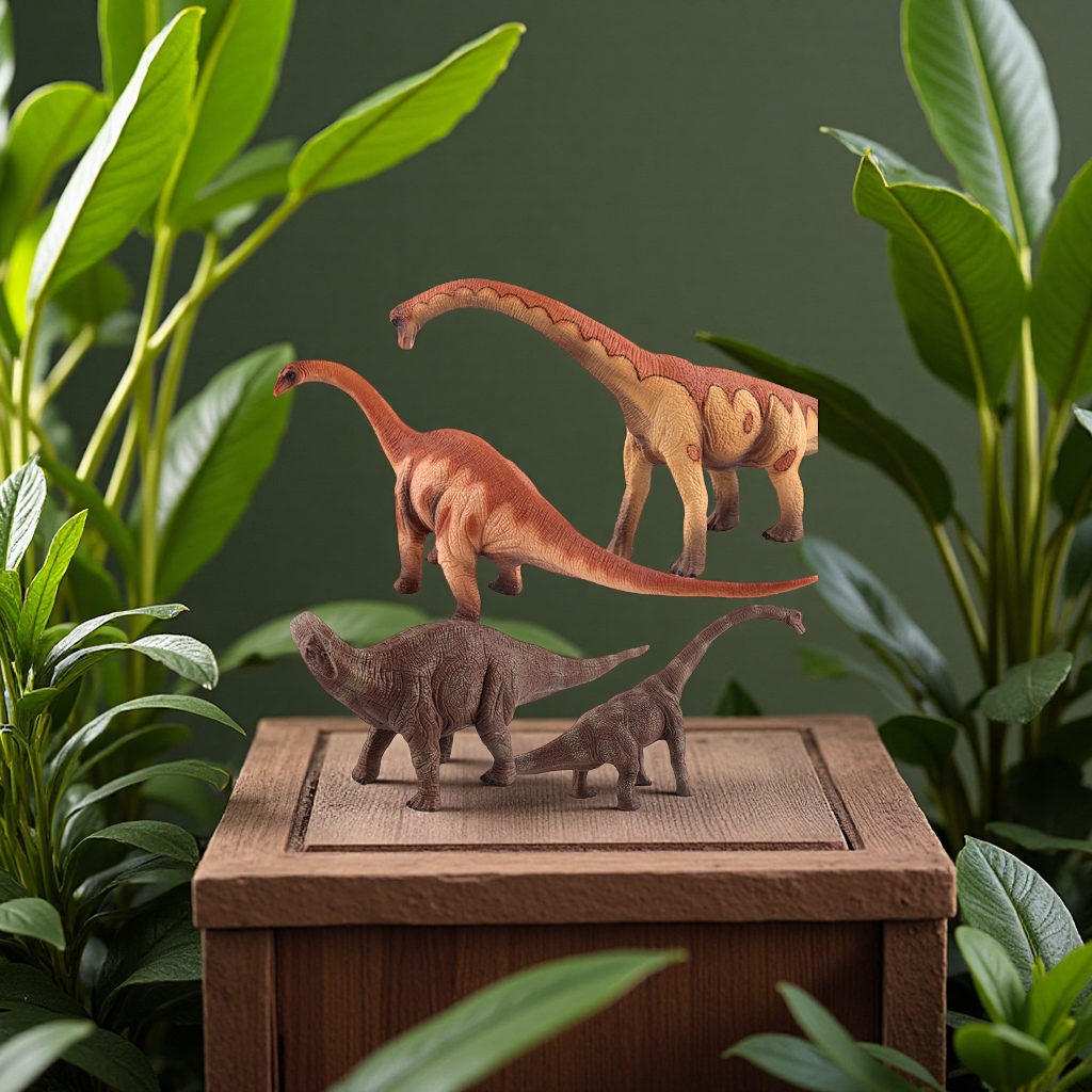 跨境经典仿真恐龙模型腕龙迷惑龙雷龙侏罗纪玩具收藏摆件儿童礼物