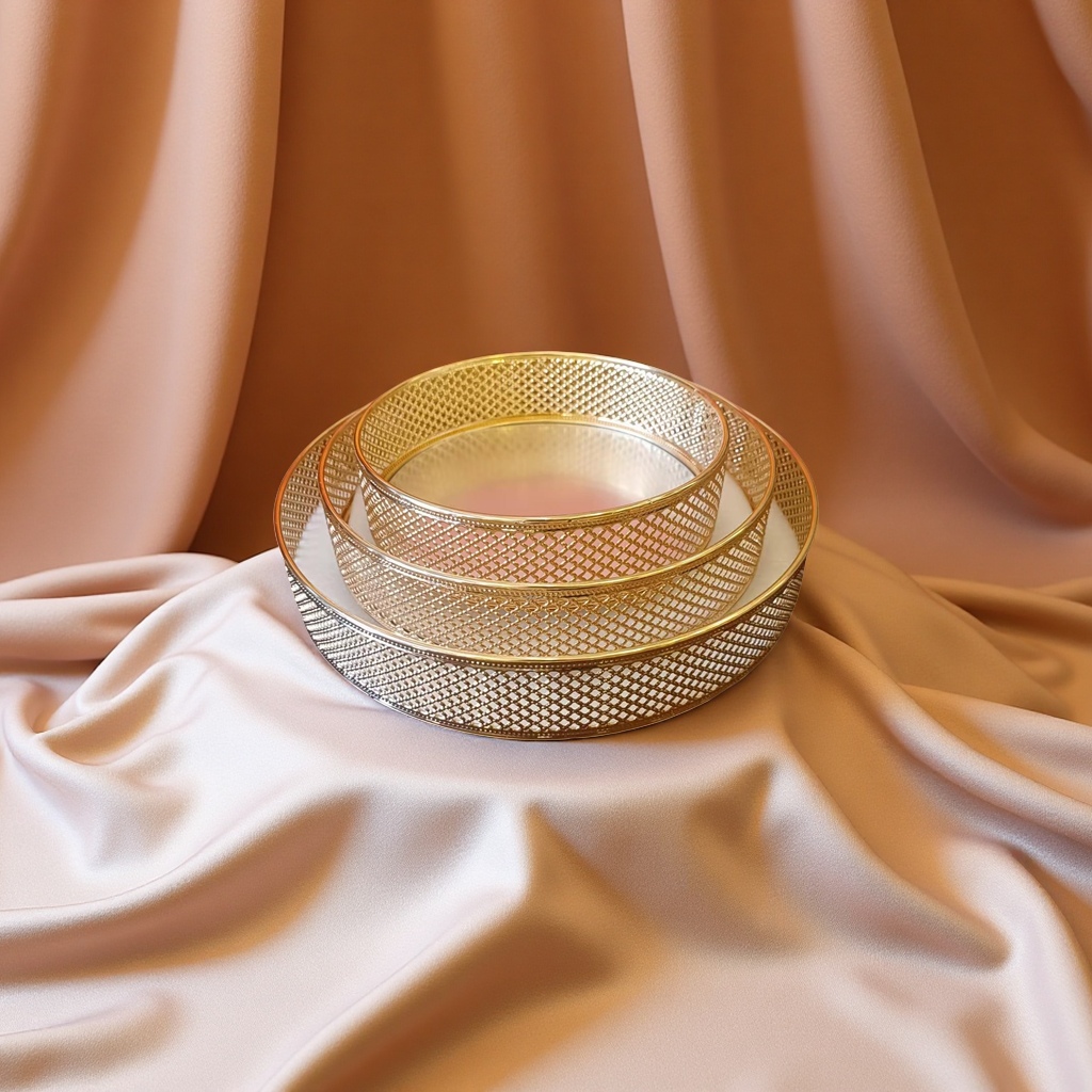 铁艺镜面托盘轻奢桌面收纳盘茶几摆件化妆品首饰整理家居装饰品114747638产品图