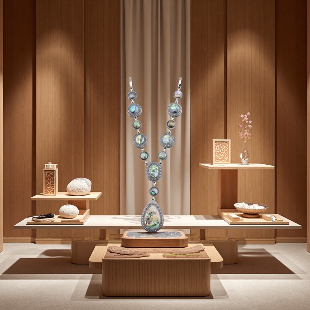 石头项链自然原矿简约复古吊坠时尚百搭饰品长款链条女款