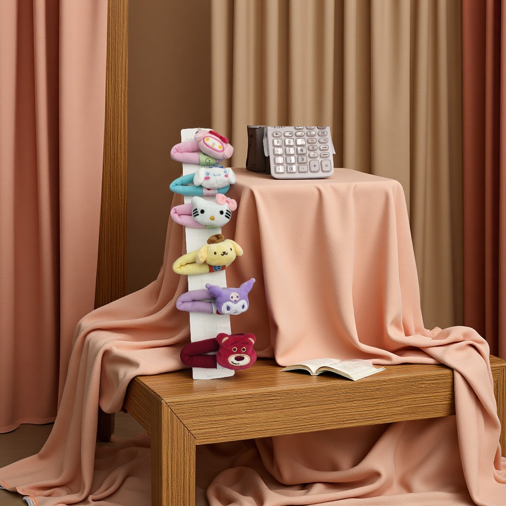 卡通毛绒大刘海夹儿童水钻发夹抓夹发饰