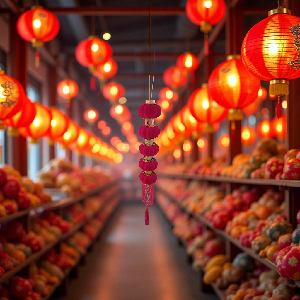 灯笼/镭射灯笼/新年灯笼/大红灯笼吊灯/大红灯笼细节图