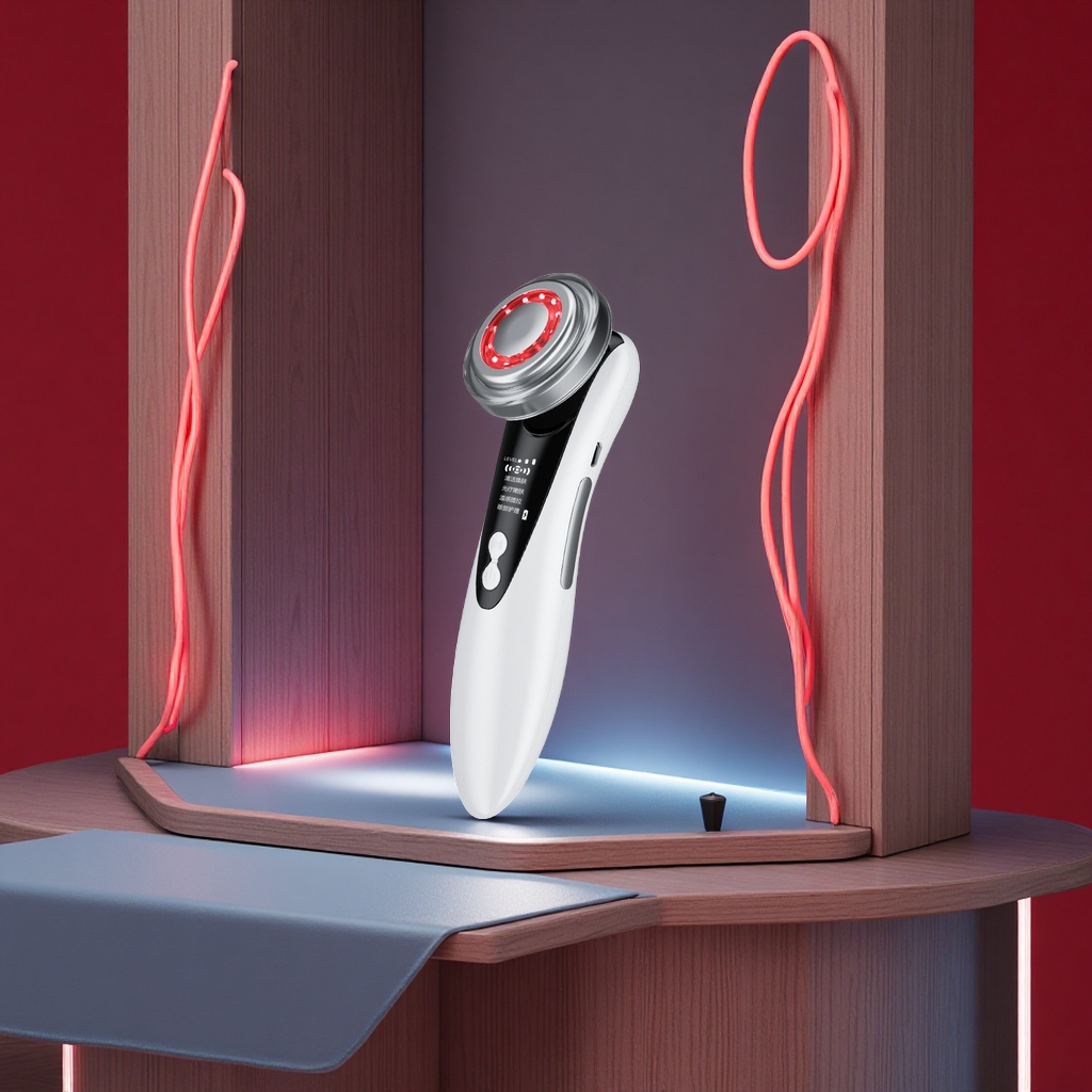 W-618家用美容仪导入仪冷热导入仪脸部按摩仪