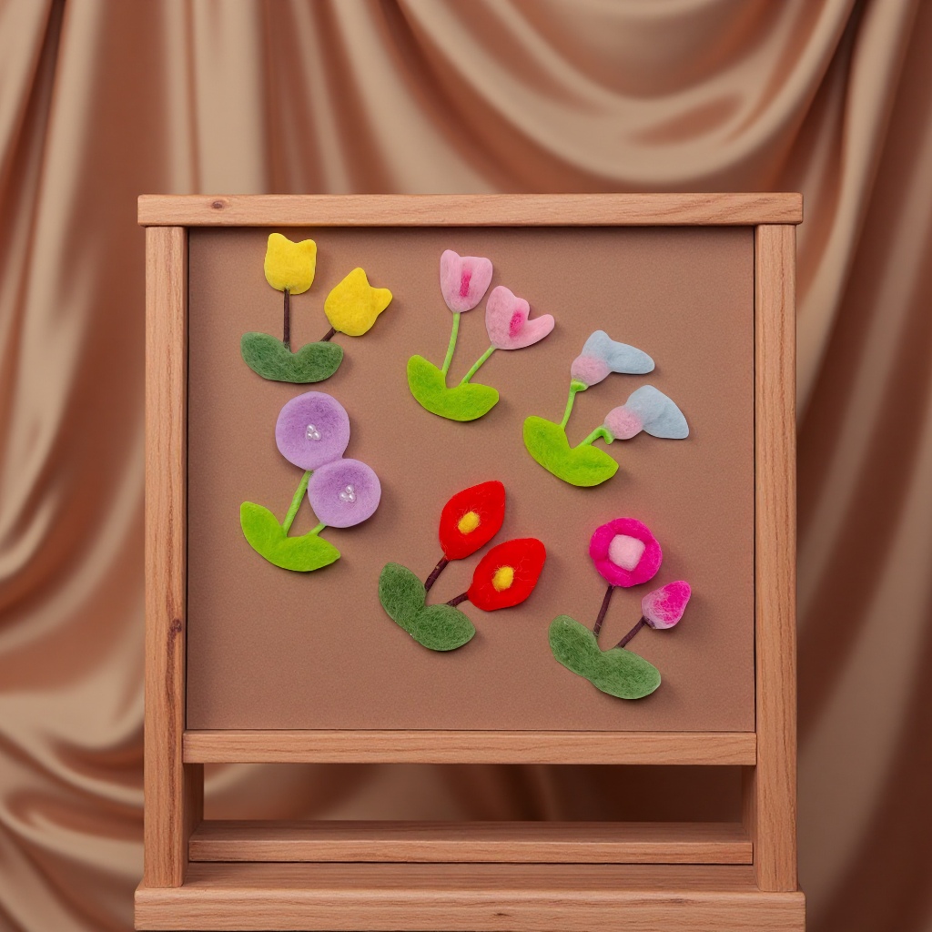 软陶花细节图