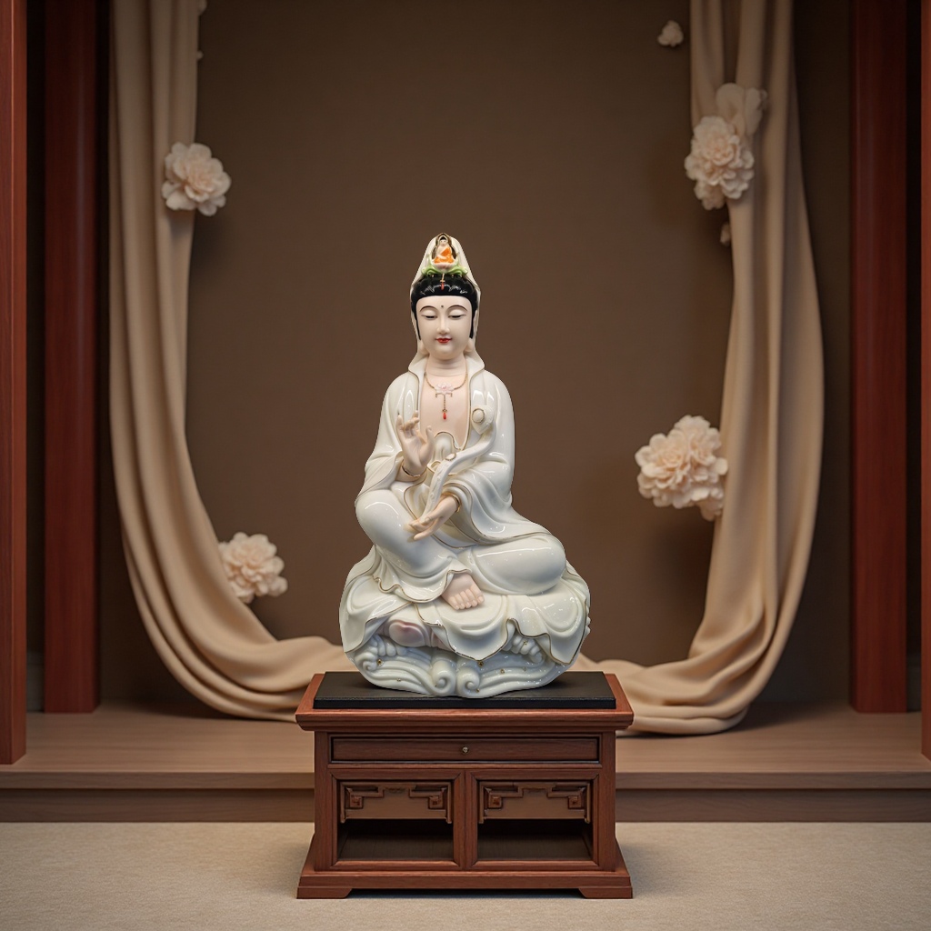 佛像玉观音批发佛牌十字架佛教用品佛像工艺精美供奉装饰礼品多款任选