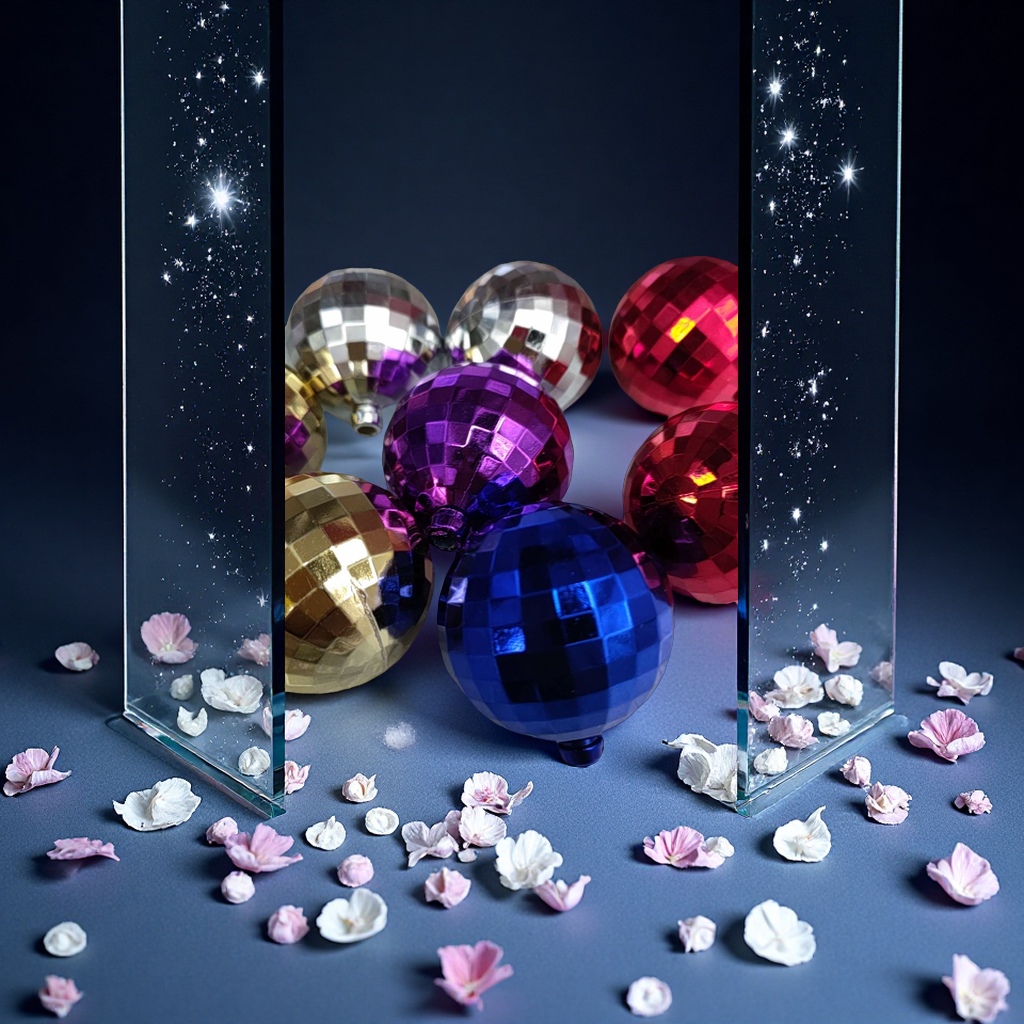 镜面球装饰艺术品创意摆件家居装饰品现代简约工艺球直径10cm