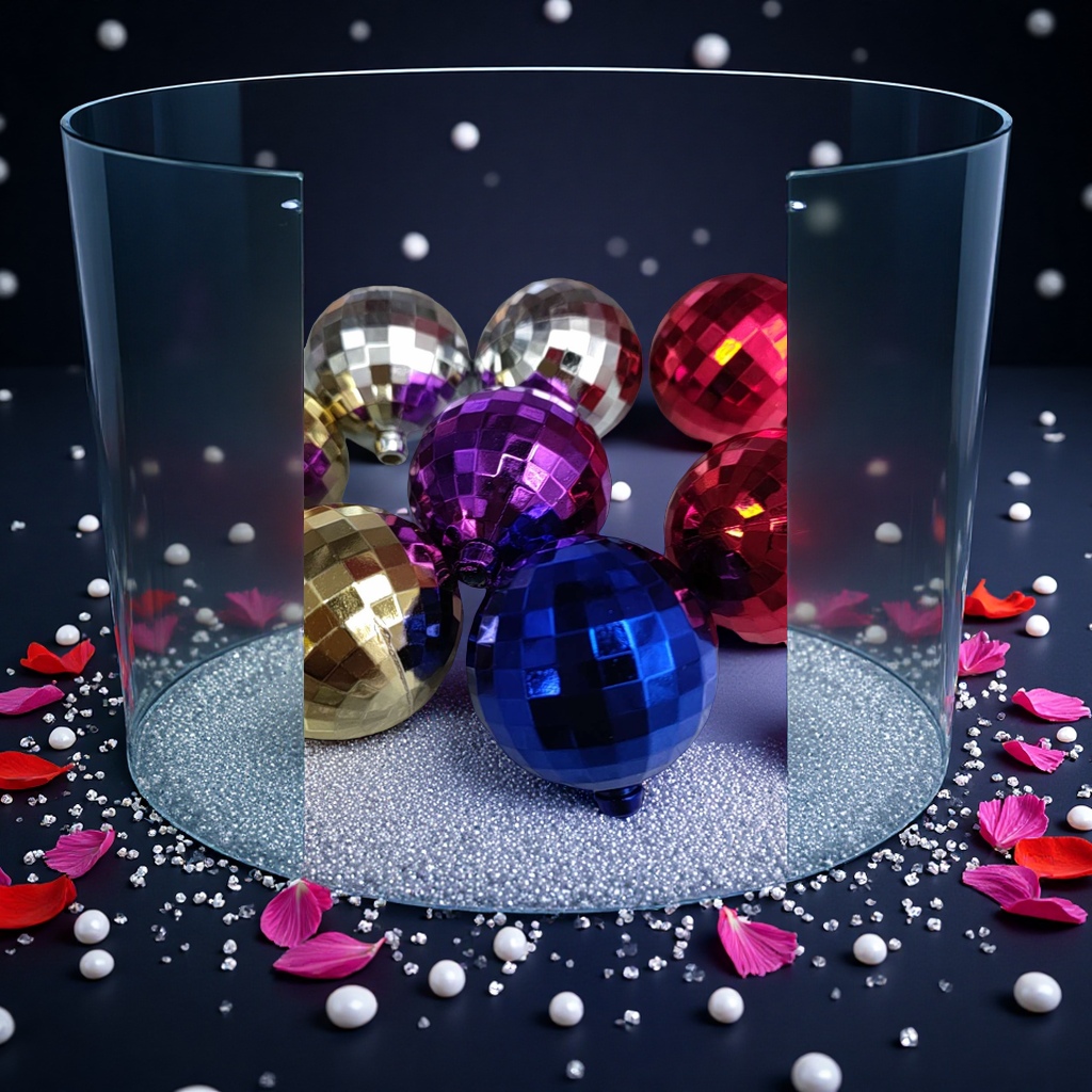 Mirror ball decorative art piece, creative display item, home decoration, modern and simple craftsmanship, ball diameter 10cm details Picture