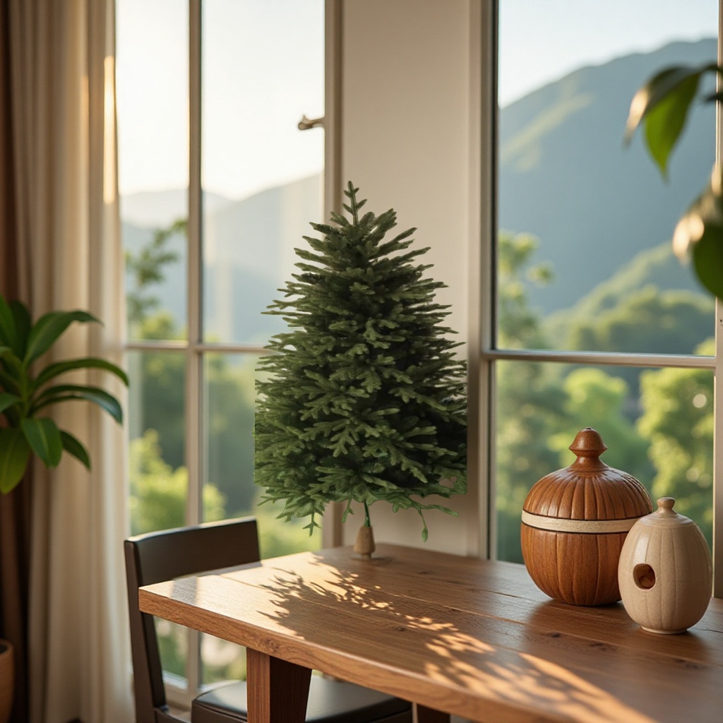 Mixed tree ecological landscape decorative plants, potted green plants, horticultural greening landscape decorations, natural style Application Scenario