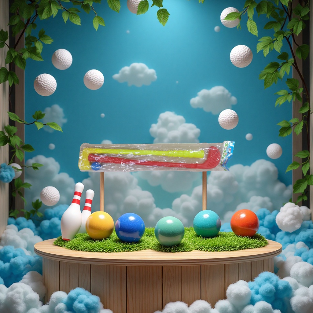 保龄球，高尔夫球场细节图