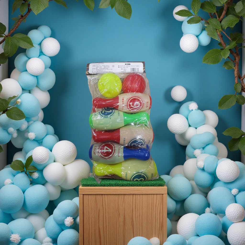 保龄球，高尔夫球场白底实物图