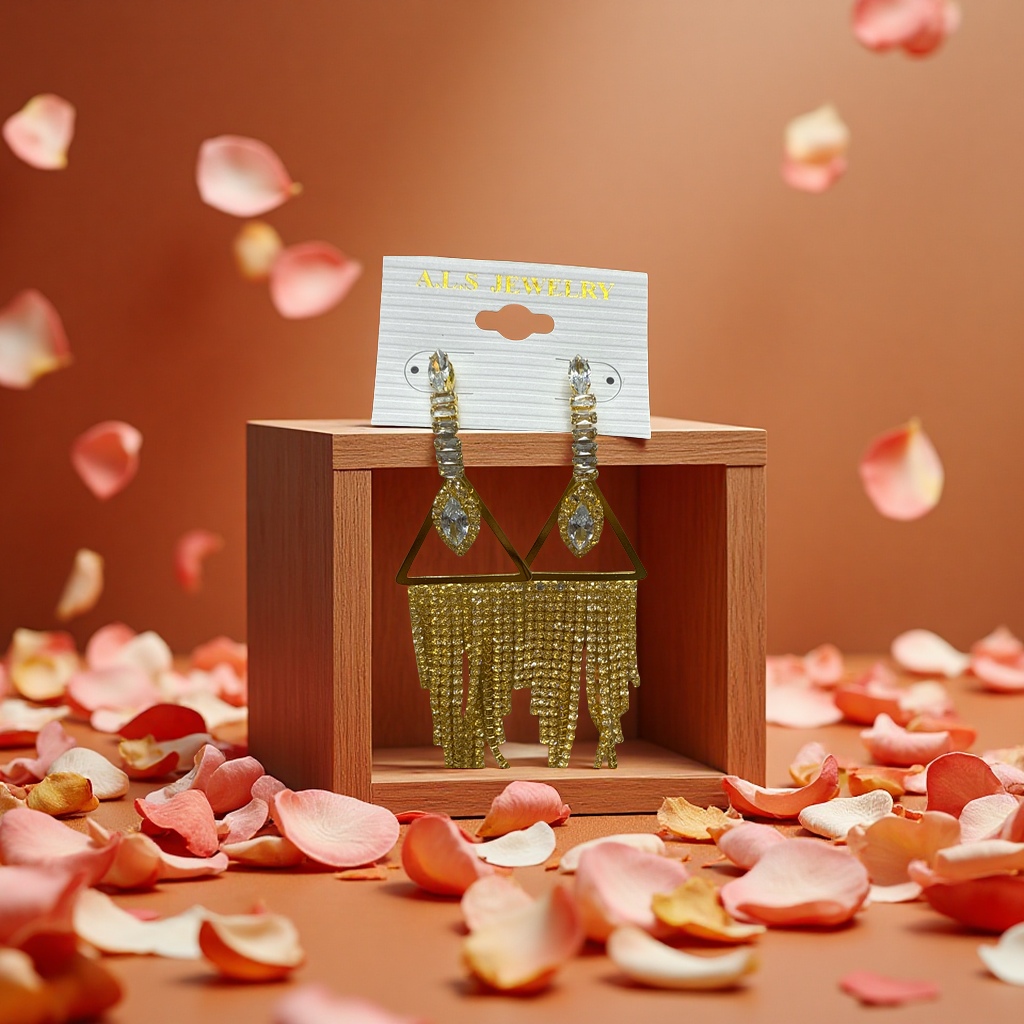 彩色宝石/贵重宝石耳饰实物图