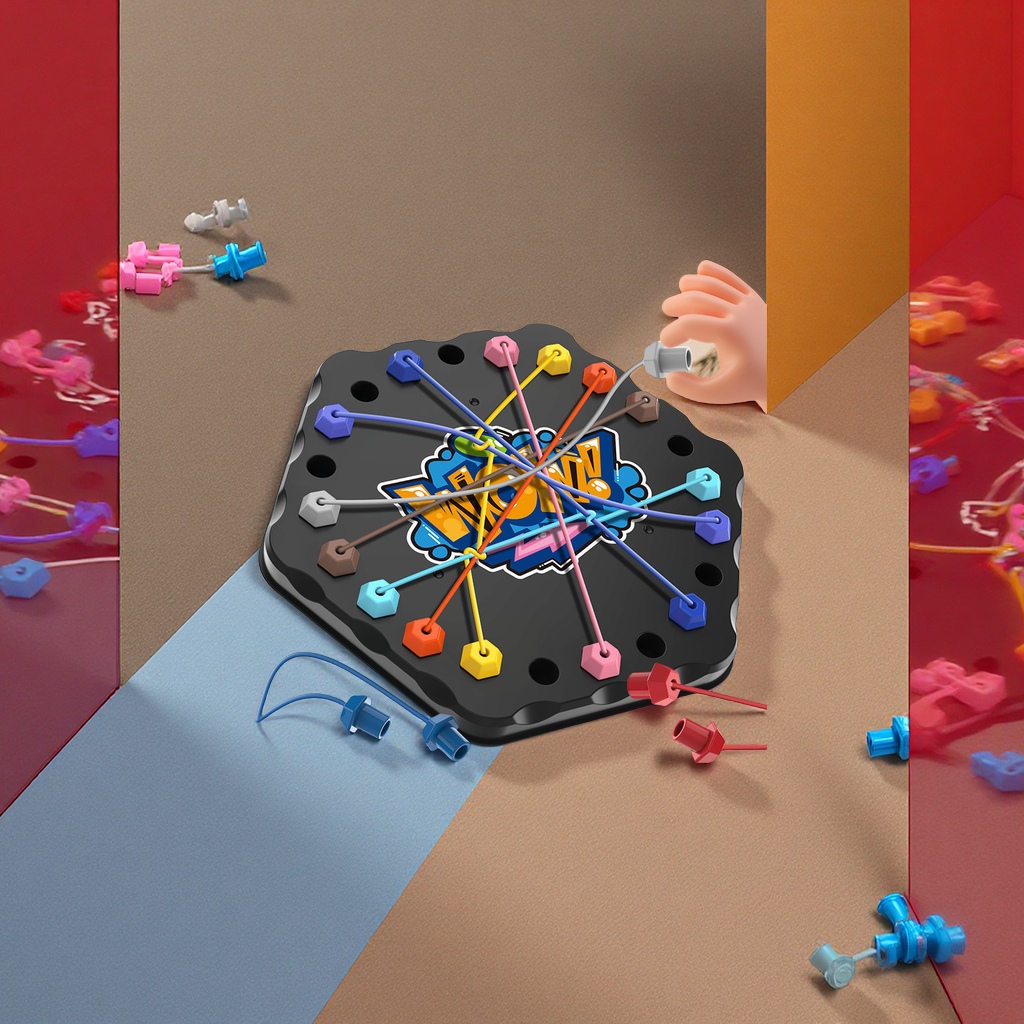 跨境解绳大挑战儿童益智逻辑思维桌游锻炼专注亲子互动棋牌玩具