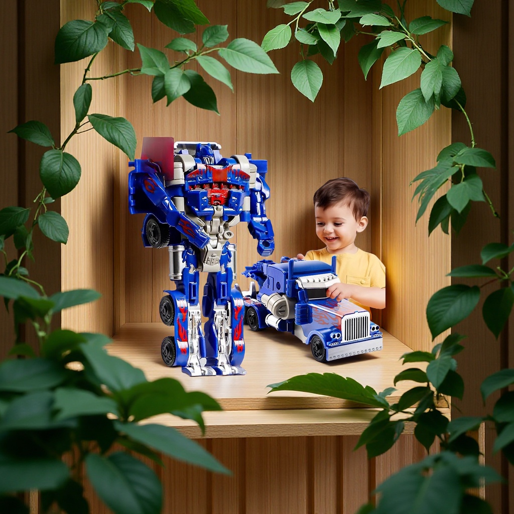 变形玩具汽车机器人非合金擎天黄蜂模型适合3到6岁男孩变形金刚玩具柱式男孩模型儿童益智玩具