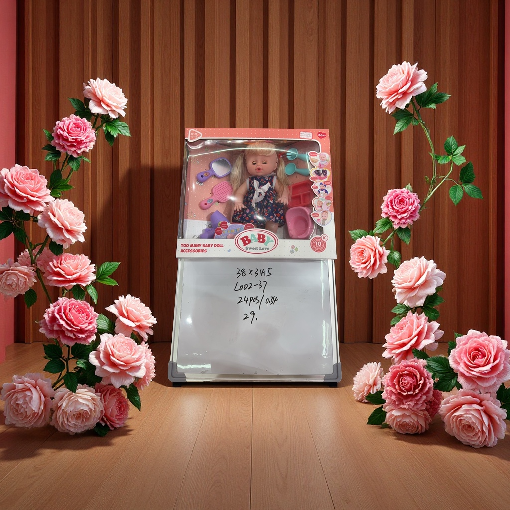 盒装过家家娃娃喝水拉尿趣味玩具儿童益智早教玩偶带配件新款