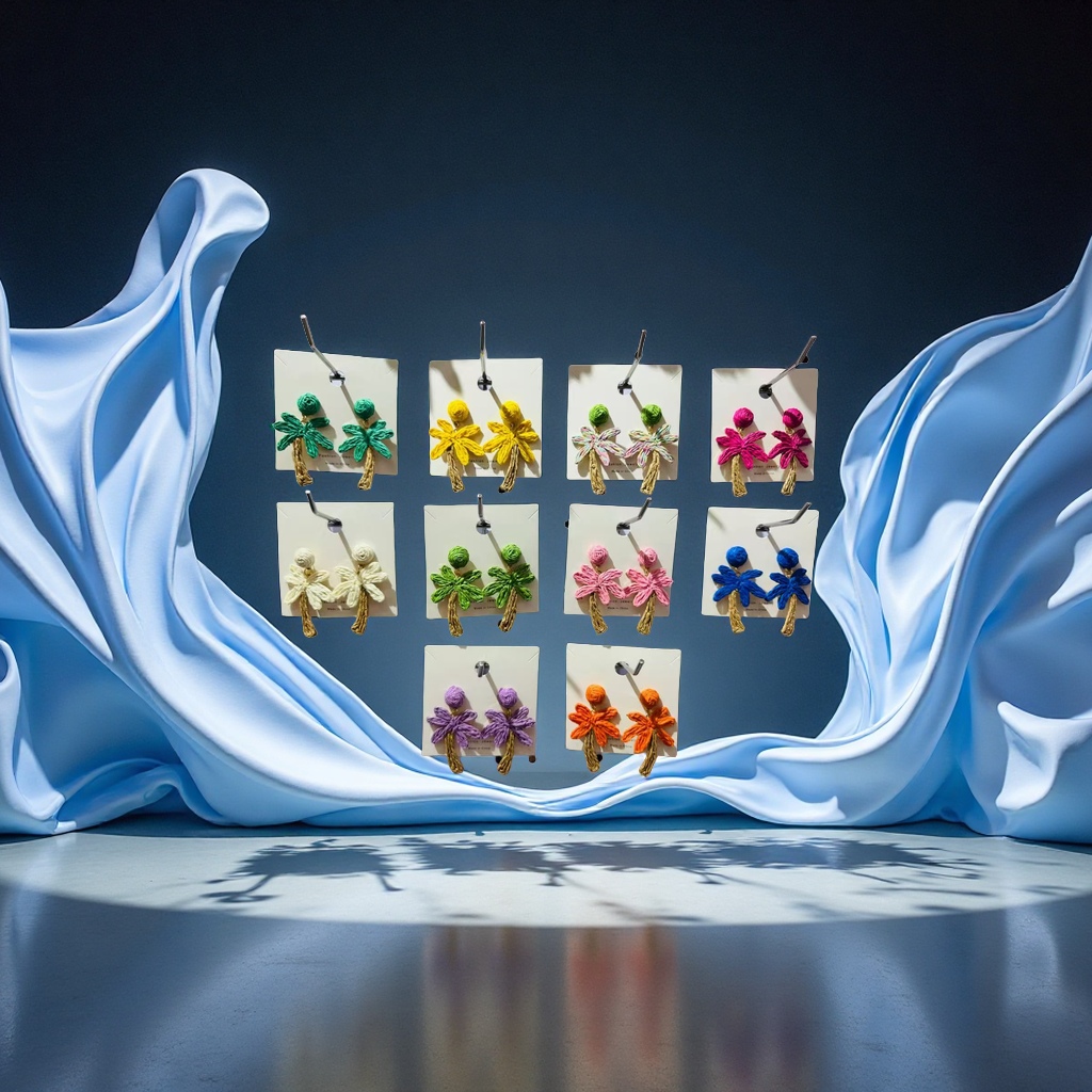 灿新夏季七夕礼物亚克力花片花朵婚礼襟花发光花束装饰品