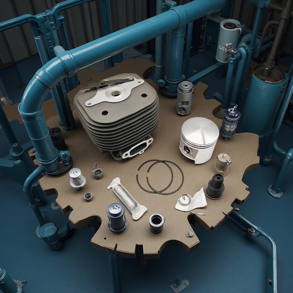 油锯配件070气缸总成气缸头缸筒活塞环总成配件