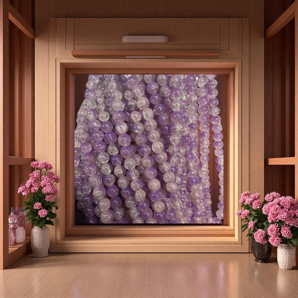 烤漆爆花珠10mm双色渐变琉璃圆珠DIY串珠手链项链配件散珠材料