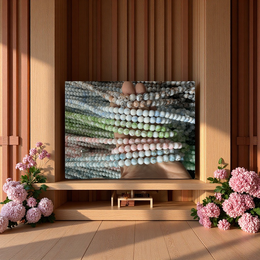 10mm 水染瓷珠无铅环保DIY手工饰品手链项链散珠串珠材料现货速发 饰品沙金