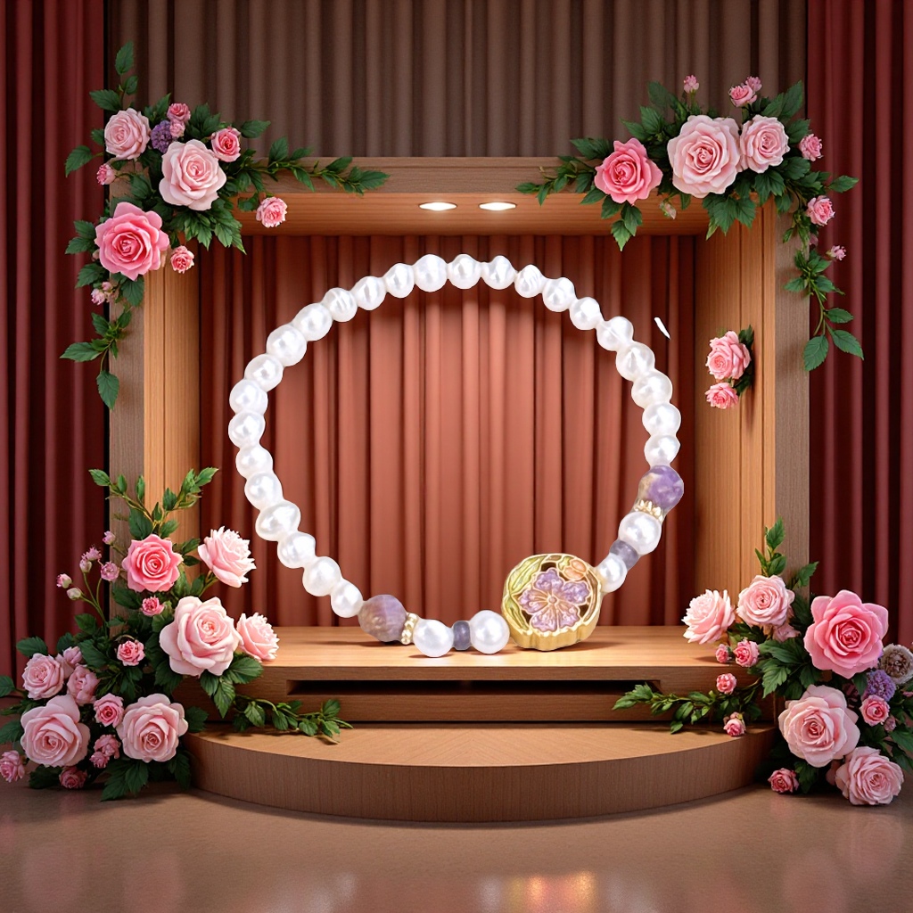 RIBACA天然珍珠手链滴油工艺简约优雅时尚饰品女士手饰潮流款