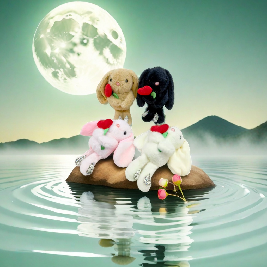 萌趣毛绒玩偶卡通动物抱枕儿童玩具柔软手感多款可选