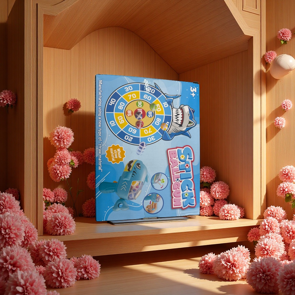 球球枪粘球飞镖儿童玩具粘球枪趣味射击游戏安全无毒适合儿童娱乐细节图