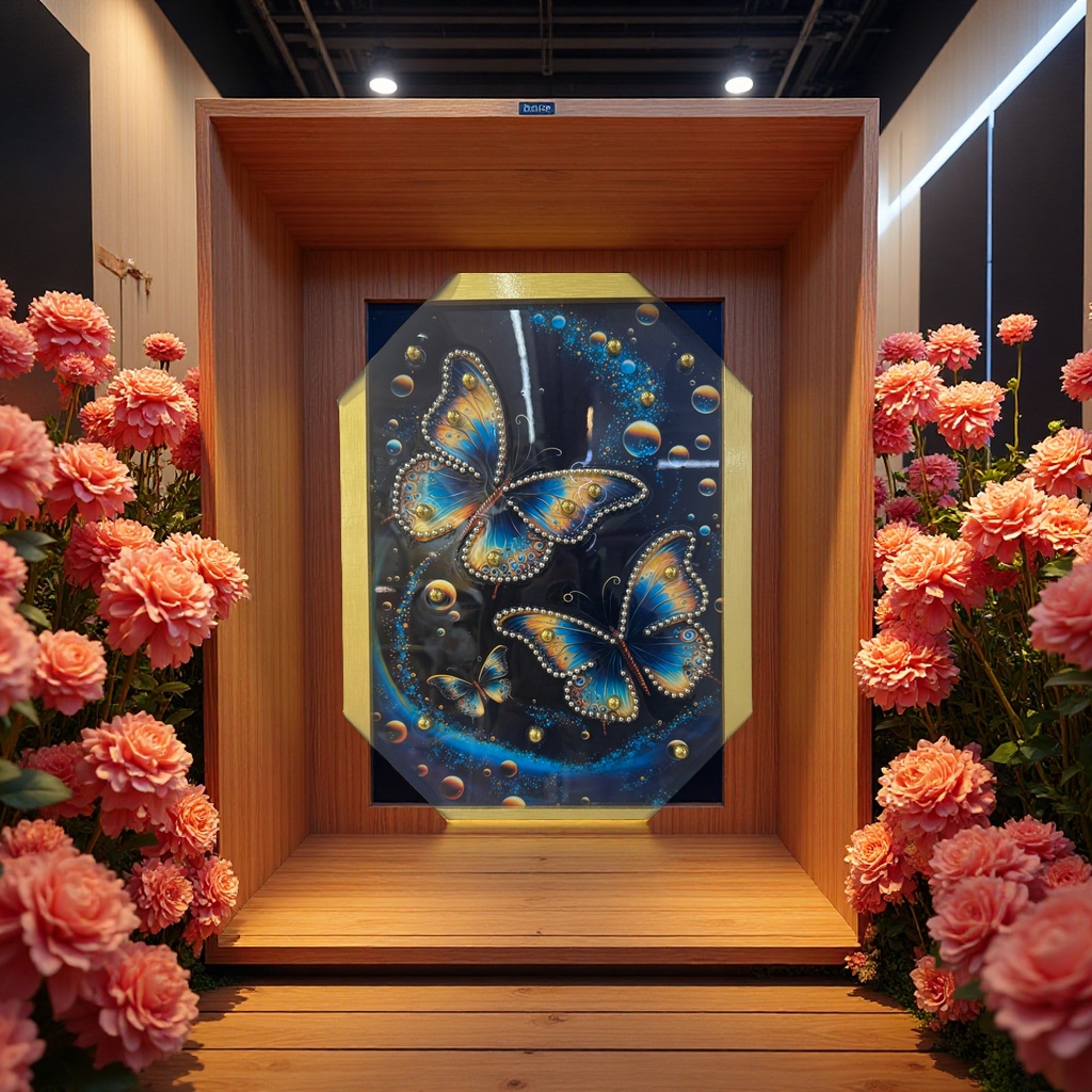 手工实物装饰画珠子画画框创意挂画现代简约家居装饰品艺术品细节图