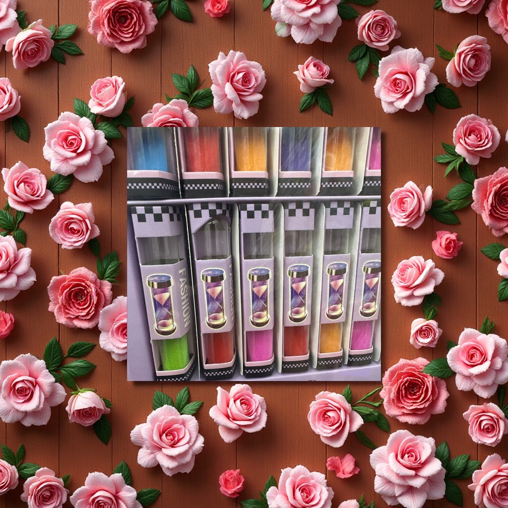 时光沙漏创意摆件复古简约透明玻璃静音计时器装饰礼品办公桌面装饰品产品图