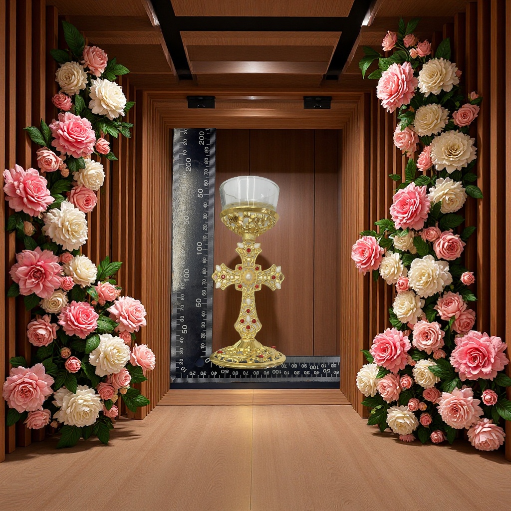 十字架烛台复古铁艺装饰宗教礼品家居摆件创意蜡烛台艺术品摆设产品图