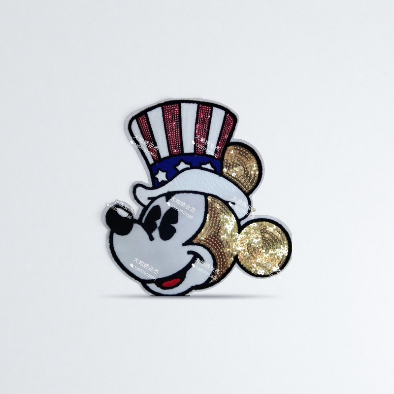 The seven-color flower earth accessory embroidery pattern is fashionable, simple, trendy and versatile Item Picture